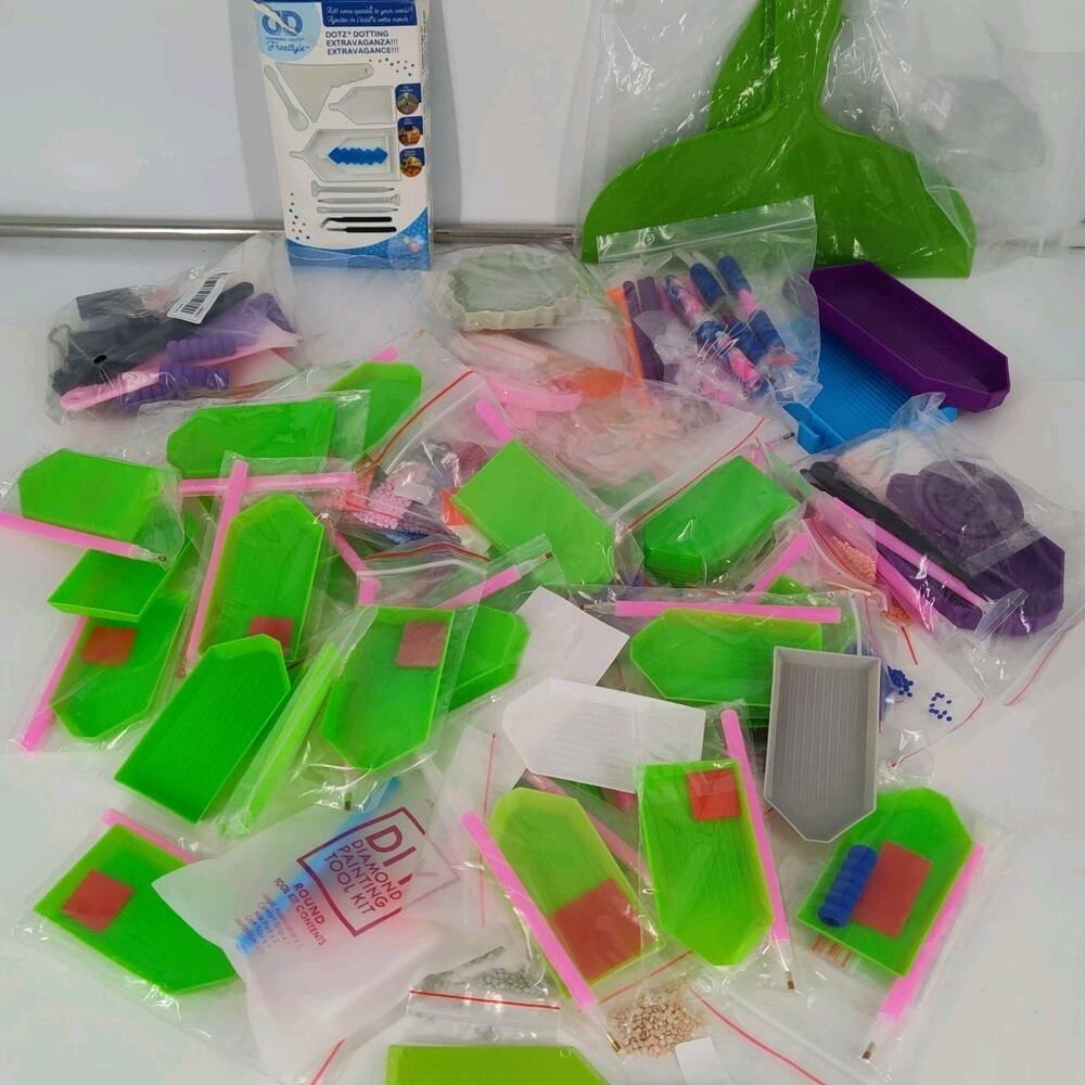 Huge Lot Of Assorted Diamond Art Painting Tools